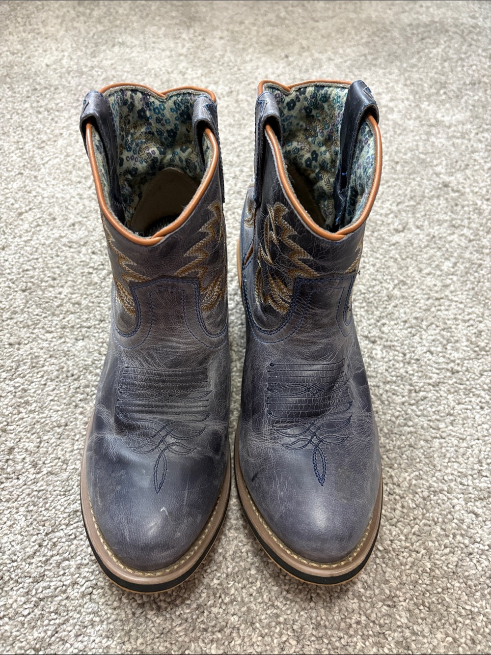 Laredo Womens Sapphrye Ankle Western Bootie Boots